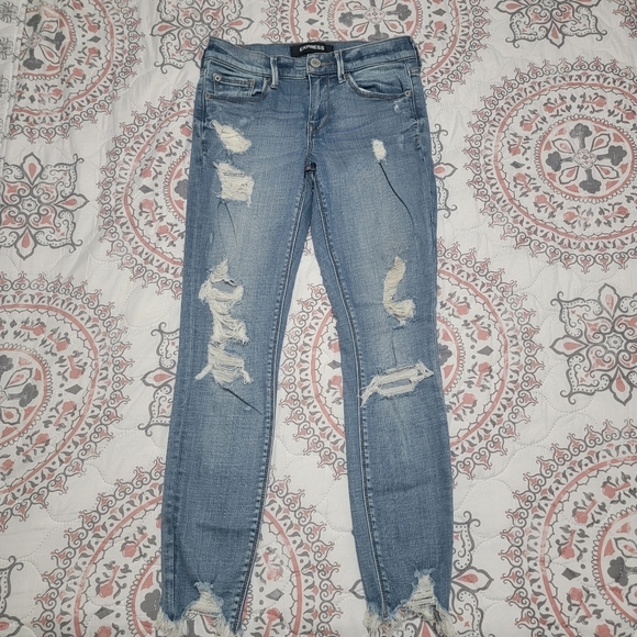 Express Denim - Express Stretch+ Performance Mid-Rise Ankle Legging Jeans